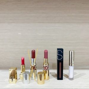 Yves Saint Laurent lipstick + Nars + By Terry gift